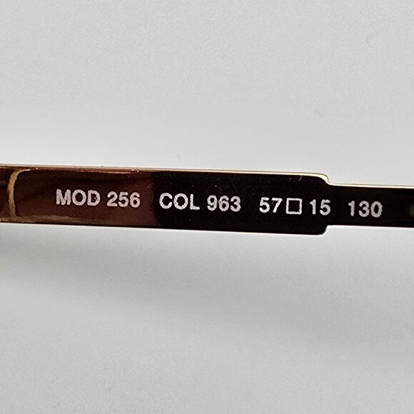 Cazal Mod 256 Col 963 Gold Silver Aviator Sunglasses Frame w/ Case Germany 57mm - Picture 9 of 15